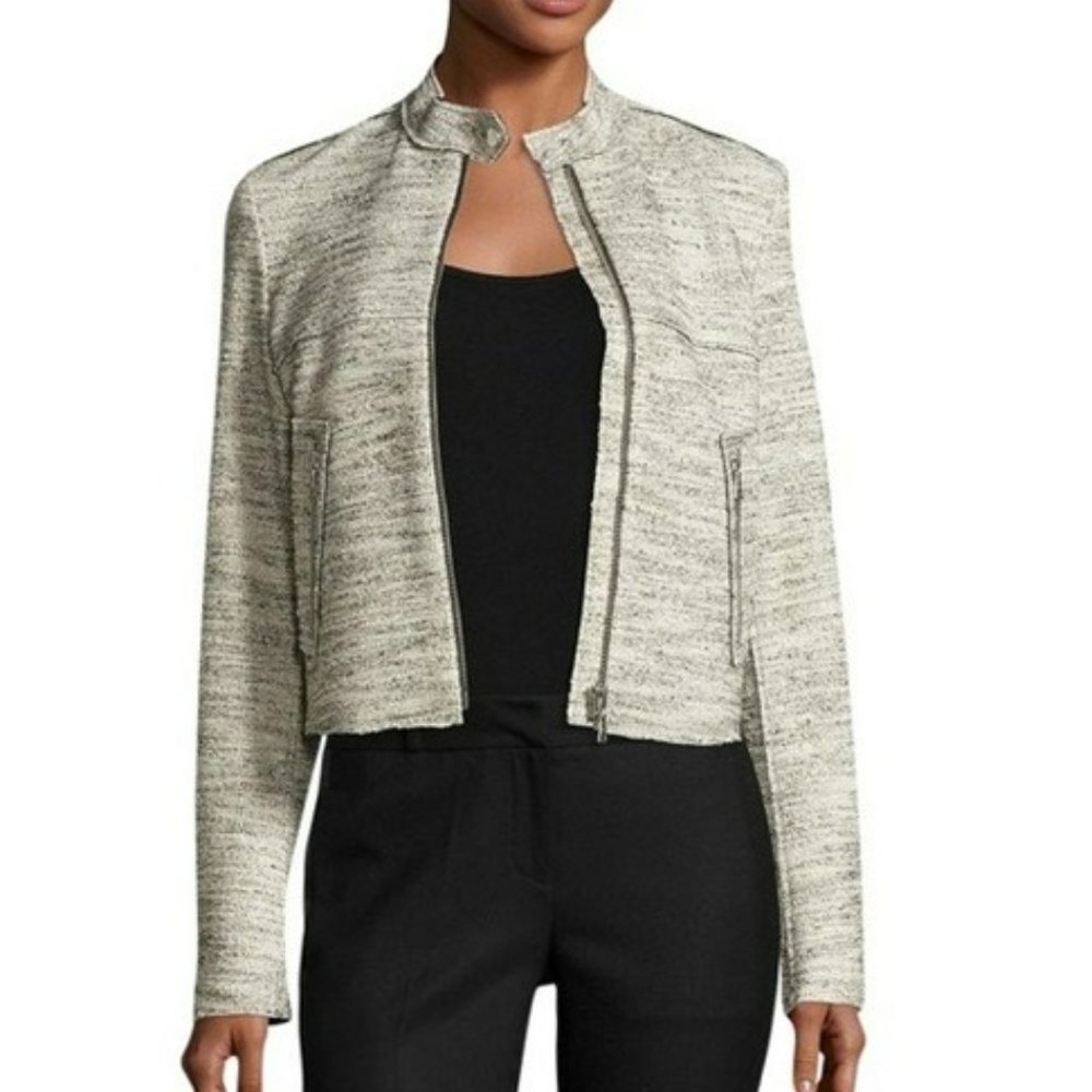 Theory Moto Style Tweed Jacket